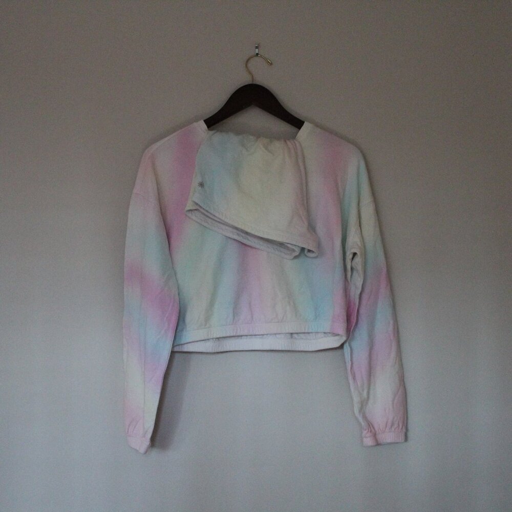 Athleta Girl Pastel Watercolor Lounge Set - Size XL (14)